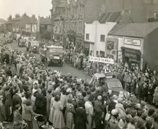 Festival of Britain celebrations, Baker Street, Hucknall, Nottinghamshire, 1951. Creator: Unknown