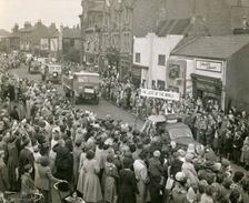 Festival of Britain celebrations, Baker Street, Hucknall, Nottinghamshire, 1951. Creator: Unknown