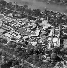 Festival of Britain pleasure gardens, Battersea Park, London, May 1951
