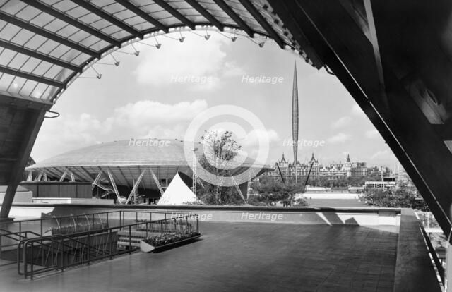 Festival of Britain site, South Bank, Lambeth, London, 1951. Artist: Unknown.