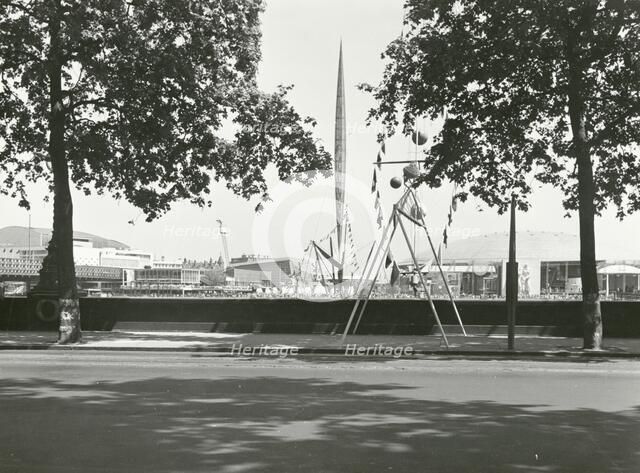 Festival of Britain site, South Bank, Lambeth, London, 1951. Artist: Unknown.