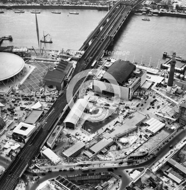 Festival of Britain site, South Bank, Lambeth, London, May 1951.  Artist: Unknown.