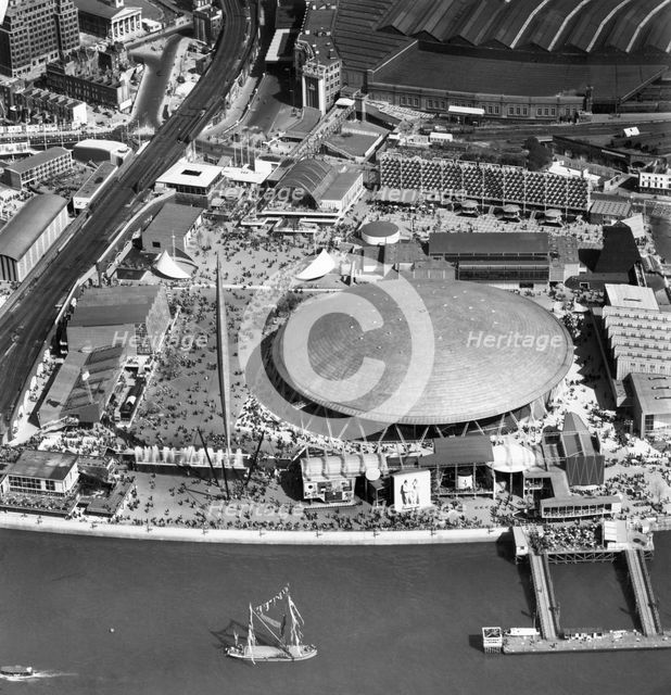 Festival of Britain site, South Bank, Lambeth, London, May 1951. Artist: Unknown.