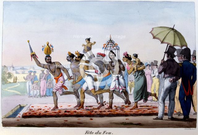 Festival of Fire, India, mid 19th century. Artist: Emmanuel Adolphe Midy