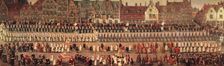 Festival of Ommeganck or Parrot, Brussels: procession of Our Lady of Sablon by Denis van Alsl…