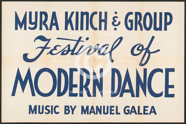 Festival of Modern Dance, [193-]. Creator: Unknown.