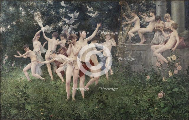 Festival of Spring (Allegoric Scene). Artist: Masek, Karel Vitezslav (1865-1927)
