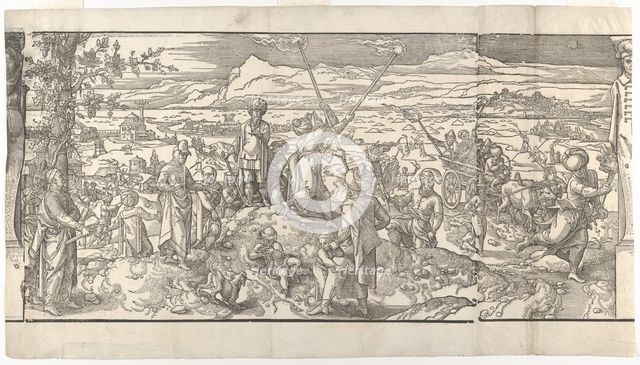 Festival of the New Moon from the frieze Ces Moeurs et fachons de faire de Turcz (Customs ..., 1553. Creator: Unknown.