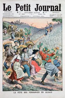 Festival of the grape harvest in Alsace, 1911