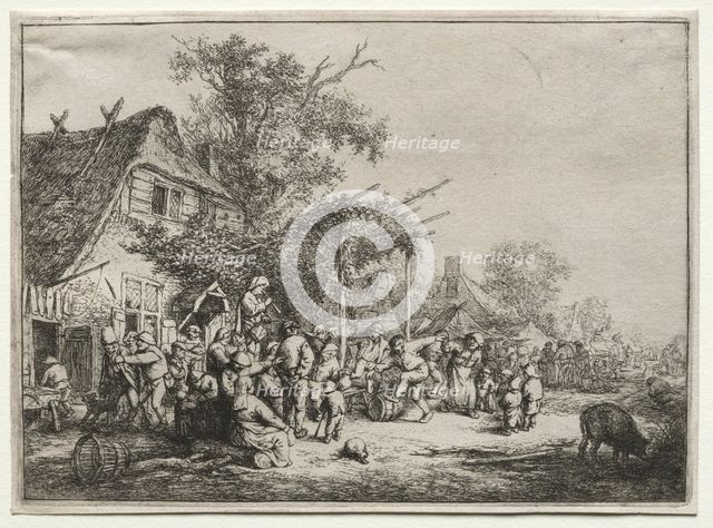 Festival Under the Trellis. Creator: Adriaen van Ostade (Dutch, 1610-1684).