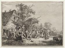 Festival Under the Trellis. Creator: Adriaen van Ostade (Dutch, 1610-1684)