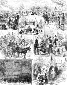 Festivities at Longleat, Wiltshire, Coming of Age of Lord Weymouth, son of the Marquis of Bath, 1883 Creator: Unknown