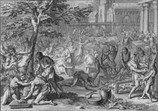 Festin a L'Honneur du Soleil, le jour du grand Ramy 1723. Creator: Bernard Picart