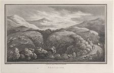 Festiniog, from "Remarks on a Tour to North and South Wales, in the year 1797", September 1, 1799. Creator: John Hill