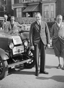 FF Austin with his winning Morris Cowley at the Southport Rally, 1928. Artist: Bill Brunell