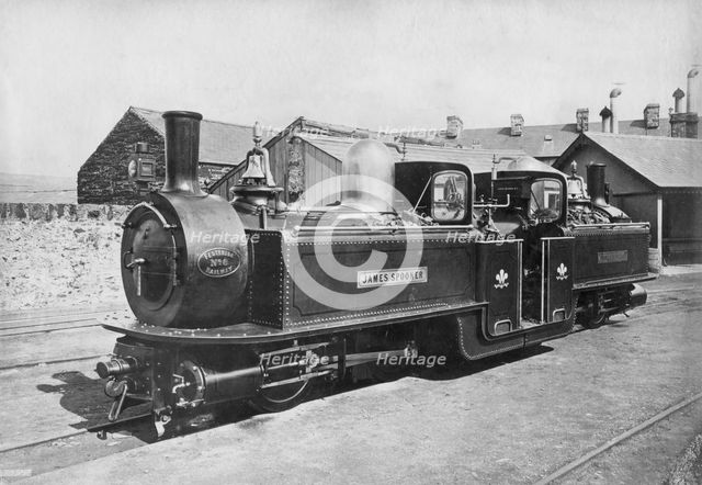 Ffestiniog Railway steam Locomotive No 8 'James Spooner', 1872. Creator: Unknown.