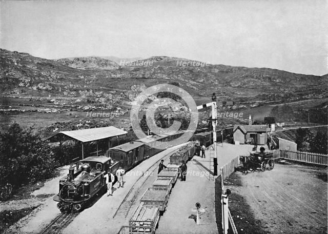 'Ffestiniog Railway: Tan-Y-Bwlch Station', c1896. Artist: Carl Norman.