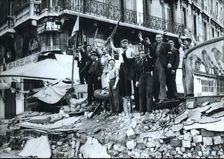 FFI barricade, the liberation of Paris, World War II, 1944