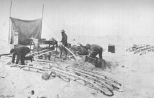 Fitting the Hand-Sledges with Runners. July, 1895 (1897)