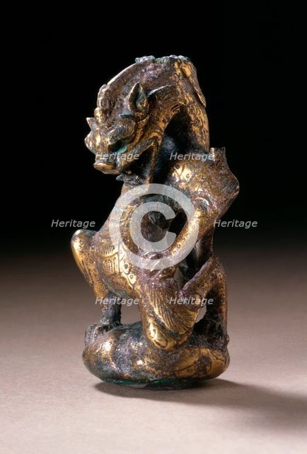 Fitting (Shi) in the Form of a Chimera (Bixie), between 317 and 581. Creator: Unknown.