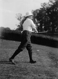 Fitzgerald, John J., Rep. from New York, 1899-1917. Playing Golf, 1917. Creator: Harris & Ewing