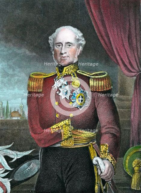 Fitzroy HJ Somerset, 1st Baron Raglan, British soldier, 19th century. Artist: Unknown