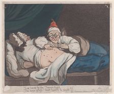 Five times by the Taper's light, The hour glass I have turn'd to night!!, 1793., 1793. Creator: Thomas Rowlandson