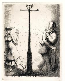 Five! - "Two!". From the Series The Seven Deadly Sins, 1923. Creator: Vasyl Masyutin