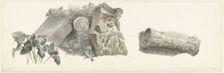 Five Capitals in the Villa Mattei in Rome, c.1809-c.1812. Creator: Josephus Augustus Knip