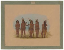 Five Caribbe Indians, 1854/1869. Creator: George Catlin