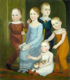 Five Children of the Budd Family, c. 1818. Creator: Unknown
