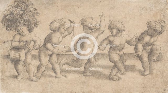 Five Dancing Putti,.n.d. Creator: Amico Aspertini.