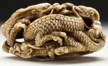 Five Dragon Group (image 3 of 15), Mid-19th century. Creator: Ikkosai