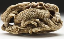 Five Dragon Group (image 3 of 15), Mid-19th century. Creator: Ikkosai