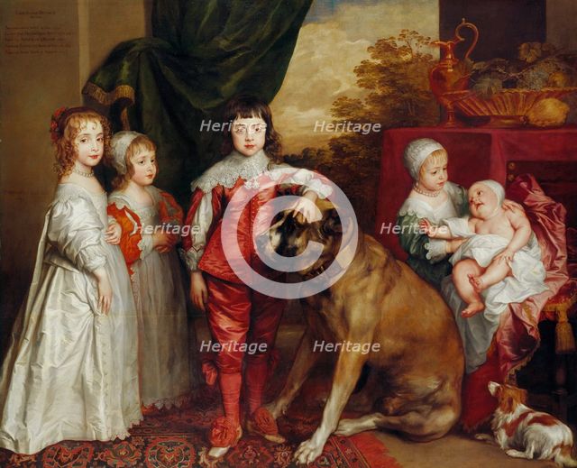 Five Eldest Children of Charles I, 1637. Artist: Dyck, Sir Anthonis, van (1599-1641)