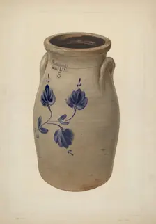 Five Gallon Churn, c. 1938. Creator: Clyde L. Cheney