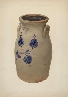 Five Gallon Churn, c. 1938. Creator: Clyde L. Cheney