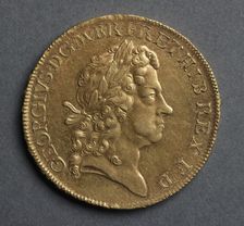 Five Guineas (obverse), 1716. Creator: Unknown