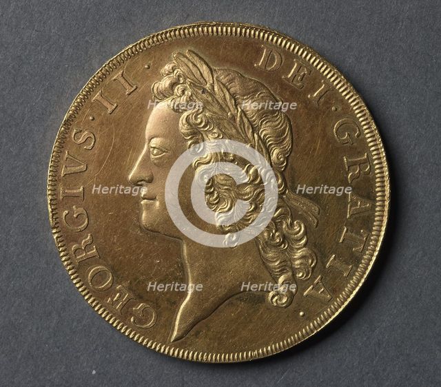 Five Guineas (obverse), 1731. Creator: Unknown.
