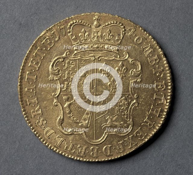 Five Guineas (reverse), 1746. Creator: Unknown.