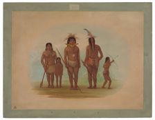 Five Iquito Indians, 1854/1869. Creator: George Catlin