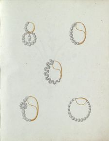 Five jewelry, c.1800-c.1810. Creator: Carl Friedrich Bärthel