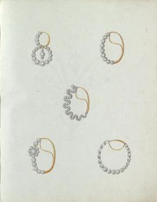 Five jewelry, c.1800-c.1810. Creator: Carl Friedrich Bärthel