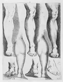 Five Legs and Three Feet, 17th century., 17th century. Creator: Luca Ciamberlano