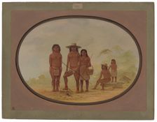 Five Maya Indians, 1855/1869. Creator: George Catlin