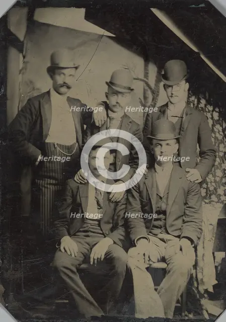 Five Members of the Wild Bunch?, ca. 1892. Creator: Unknown.