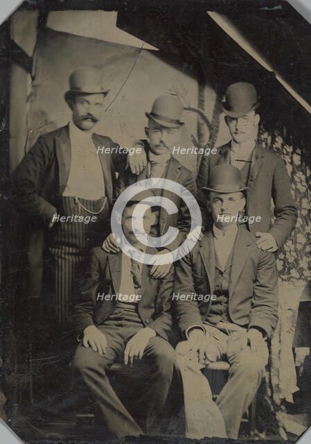 Five Members of the Wild Bunch?, ca. 1892. Creator: Unknown.