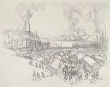 Five O'Clock, 1916. Creator: Joseph Pennell