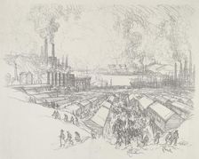 Five O'Clock, 1916. Creator: Joseph Pennell