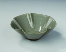 Five-petalled Yaozhou celadon bowl, Five Dynasties-early Northern Song dynasty, 10th century